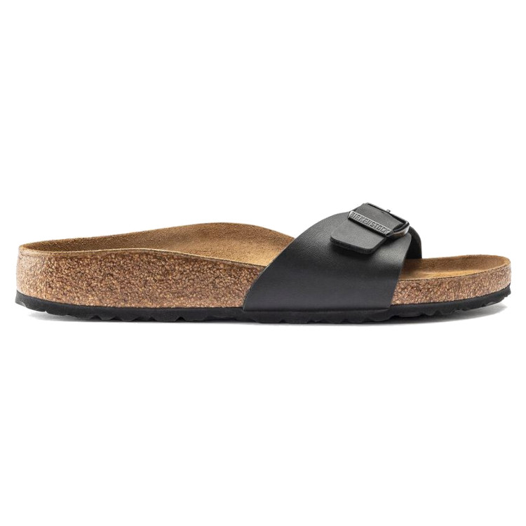 Birkenstock Madrid Birko-Flor Sandal | Metallic Blk | Narrow - Women's (1021532) - Image 3